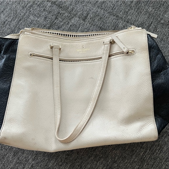 Kate Spade Black/Cream Handbag Purse - Picture 1 of 5